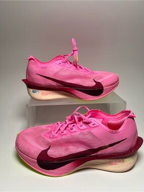 Nike ZoomX Vaporfly Next% Pink Volt Running Sneakers HF6412-601 Womens Size 8
